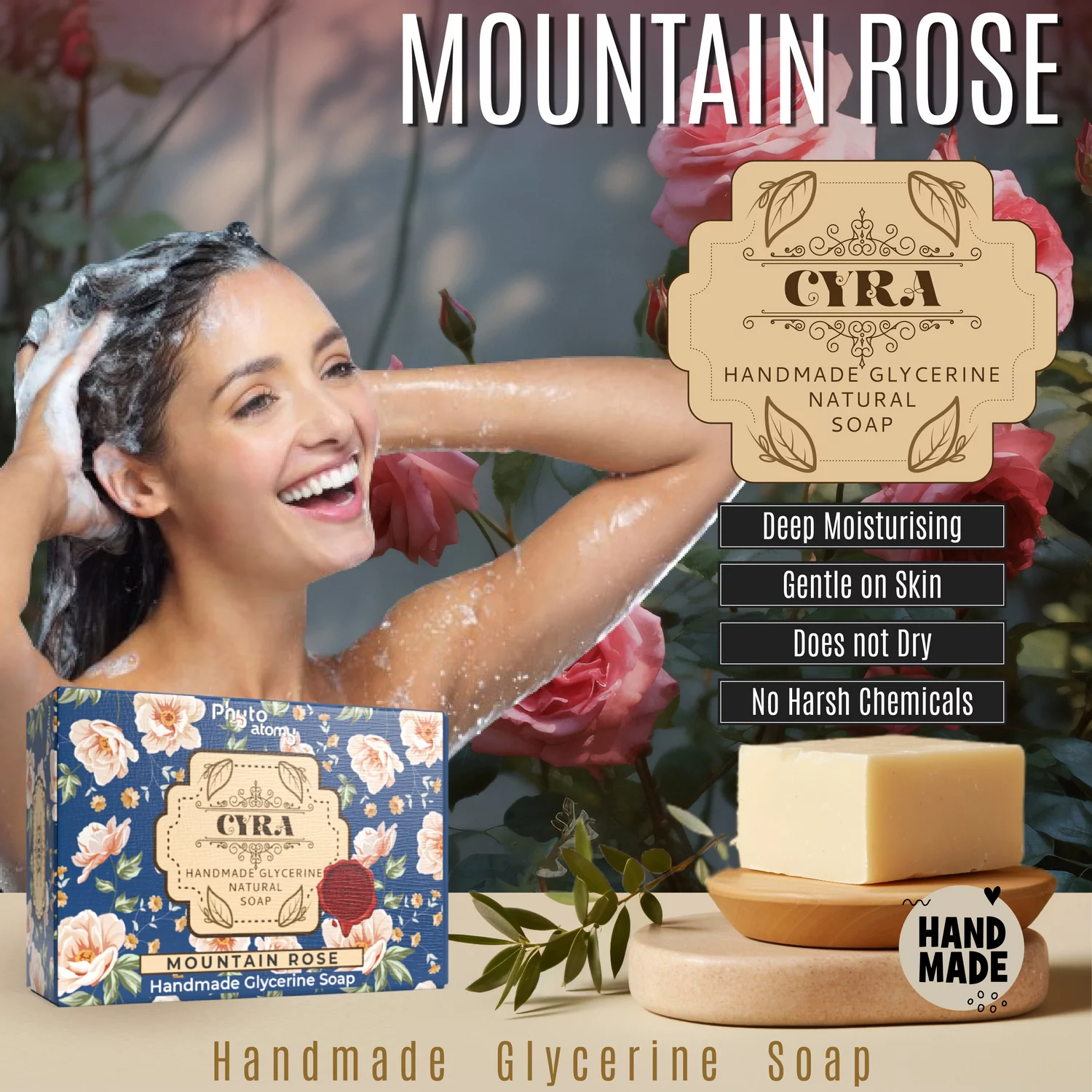 Mountain Rose Glycerine Soap (100g)
